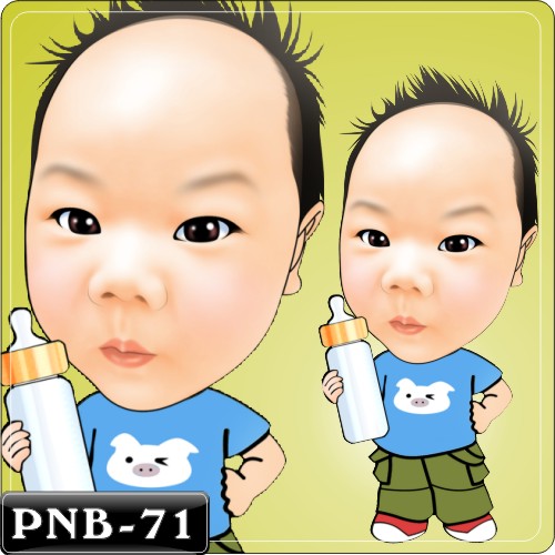 男生人像Q版漫畫 PNB-71